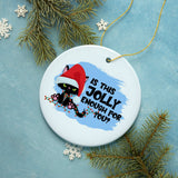 Funny Holiday Black Cat Quote Christmas Ornament Bundle