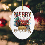 Merry Christmas Farm Animal Ornament