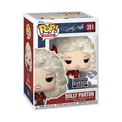 Funko Pop! 351 Rocks - Dolly Parton '77 Tour Diamond Glitter Vinyl Figure - Entertainment Earth Exclusive