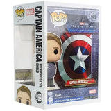 Funko Pop! 999 Marvel- Captain America with Prototype Shield Vinyl Figure - Entertainment Earth Exclusive