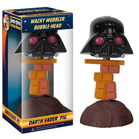 Funko Star Wars - Angry Birds - Darth Vader - Piggy Wacky Wobbler - Bobble Head