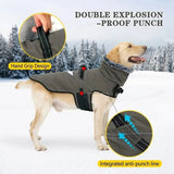 Anniepaw Furry Collar Winter Waterproof Snowproof Windbreaker Harness Coats