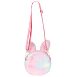 Squishable Tie Dye Bunny Fuzzy Crossbody Bag