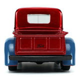 Hollywood Rides 1941 Ford Pickup 1:32 Scale Die-Cast Metal Vehicle with Proto-Suit Spider-Man Figure