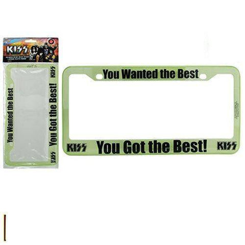 KISS You Wanted the Best You Got the Best License Plate Frame