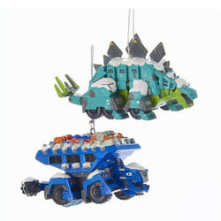 Kurt Adler - Dinotrux Garby and Ton Ton Blow Mold Ornament set of 2