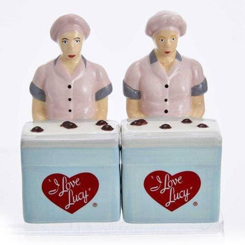 Kurt Adler - I Love Lucy Chocolate Factory Salt and Pepper Shaker Set