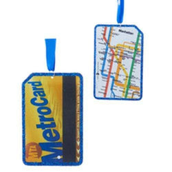 Kurt Adler - New York City Subway MetroCard 3 1/2-Inch Ornament