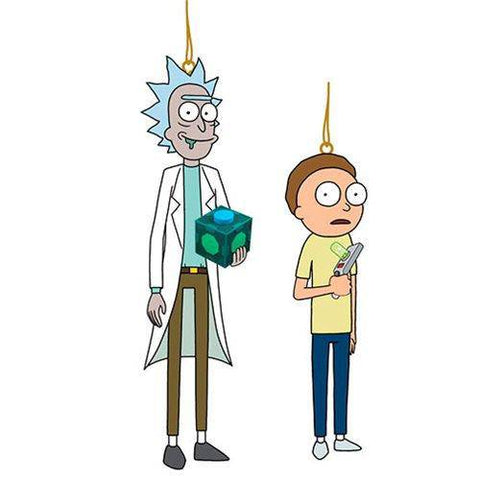 Kurt Adler - Rick and Morty Blowmold Figural Ornament - set of 2