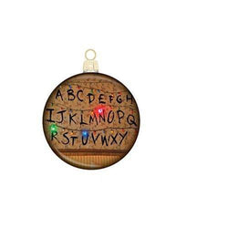 Kurt Adler - Stranger Things Lights Printed Glass 80mm Disc Ornament