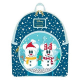 Loungefly Disney Minnie & Mickey Mouse Snow Globe Mini-Backpack