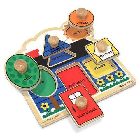 Melissa & Doug - Jumbo Knob Wooden Puzzle - First Shapes