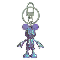 Mickey Mouse October Opal Pewter Dangle Key Chain