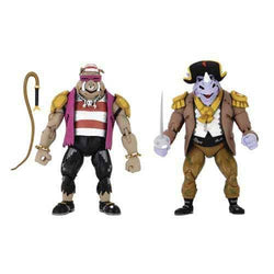 NECA  Teenage Mutant Ninja Turtles: Turtles in Time Pirate Bebop & Rocksteady 7-Inch Scale Action Figure 2-Pack