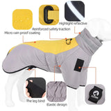 Anniepaw Padded Vest Dog Jacket Reflective Dog Winter Coat Windproof Warm Winter Dog Jacket Comfortable Dog Apparel for Cold Weather