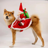 Anniepaw Santa Claus Riding Dog Costume: Christmas & Halloween Pet Outfit