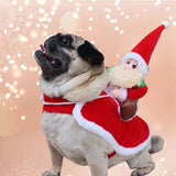 Anniepaw Santa Claus Riding Dog Costume: Christmas & Halloween Pet Outfit