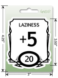 Sticker: Lazy Stat Block Waterproof Die Cut