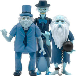 Super7 Haunted Mansion Hitchhiking Ghosts 3 3/4-Inch ReAction Figure Set of 3 - SDCC Exclusive