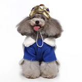 Anniepaw Teddy Halloween Cosplay King Costumes Pets Funny Outfits Set Dogs Halloween