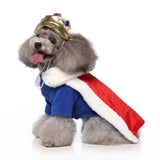 Anniepaw Teddy Halloween Cosplay King Costumes Pets Funny Outfits Set Dogs Halloween