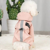 Anniepaw Waterproof Dog Raincoat: Reflective Hooded Jumpsuit Jacket for Pets