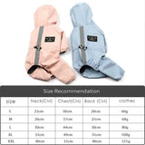 Anniepaw Waterproof Dog Raincoat: Reflective Hooded Jumpsuit Jacket for Pets