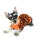 Anniepaw Winter Christmas Knitted Sweater with Halloween Pumpkin for Small to Medium Dogs Cats Puppy Jacket