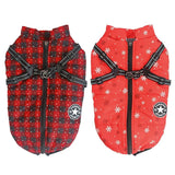 Anniepaw Winter Pet Dog Jacket with Harness Warm Dog Clothes for Small Medium Dogs Coats