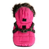 Anniepaw Winter Pet Dog Jacket with Harness Warm Dog Clothes for Small Medium Dogs Coats