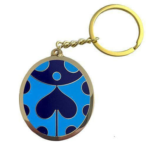 Zen Monkey: Giorno's Blue Brooch (Keychain Ver.) - JoJo's Bizarre Adventure Enamel Keychain