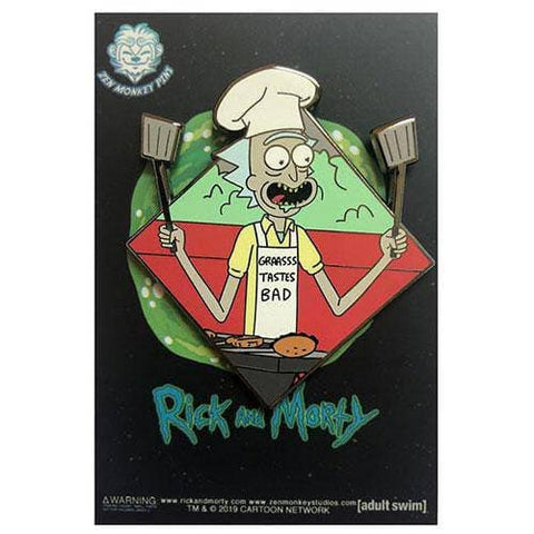 Zen Monkey: The BBQ (Famous Moments) - Rick and Morty Enamel Pin